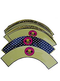 Bumble Bee birthday theme Cup cake wrappers